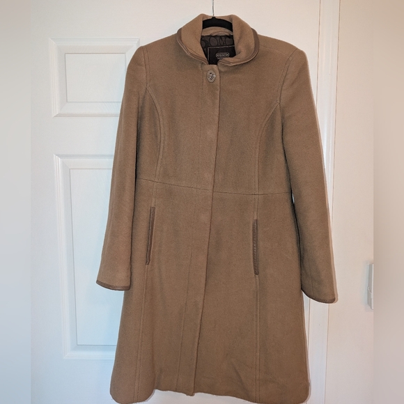 Coach Jackets & Blazers - Coach Women's Wool Trench Coat Size Medium